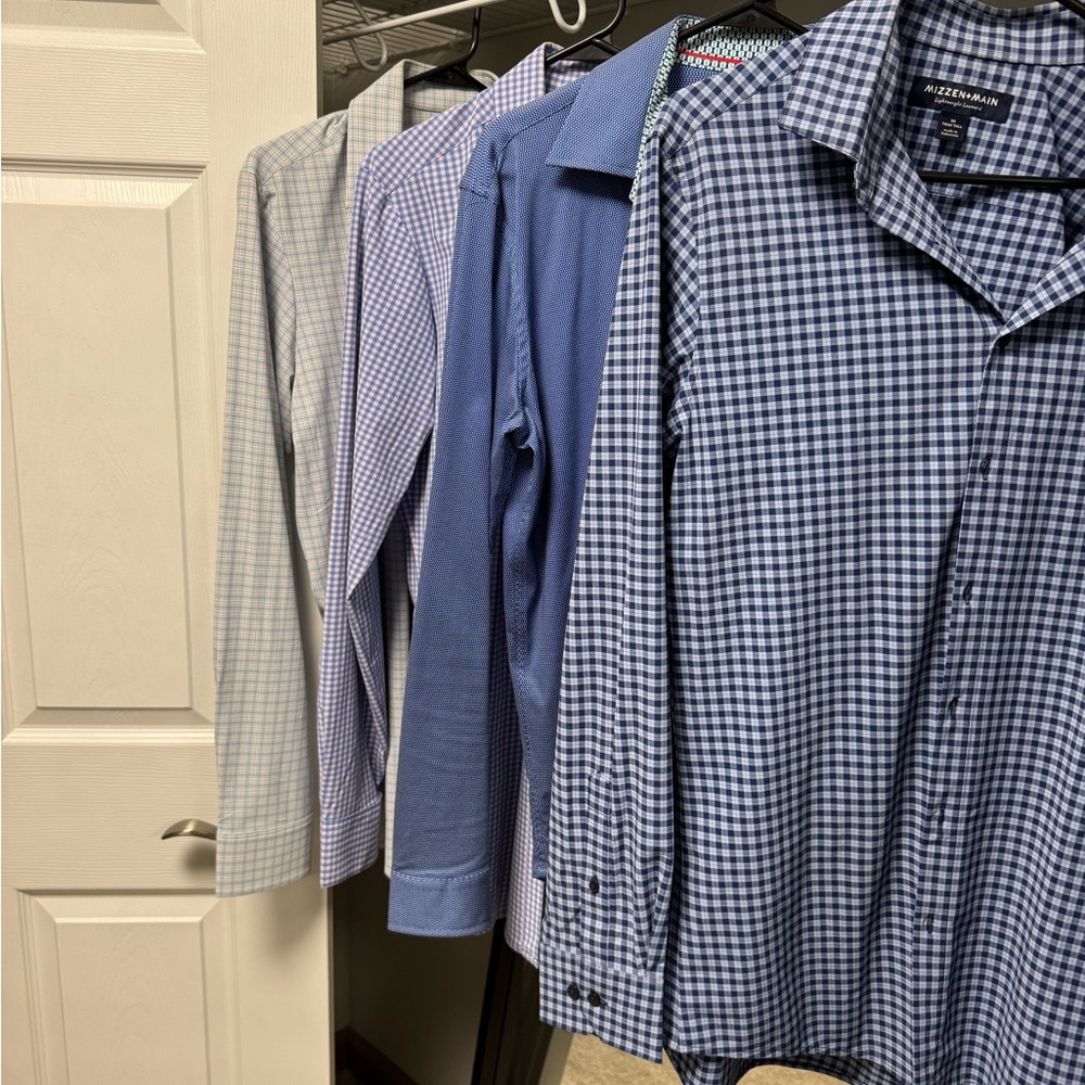 Mizzen+Main Trim/Tall Men's Shirts- Lot of (4)